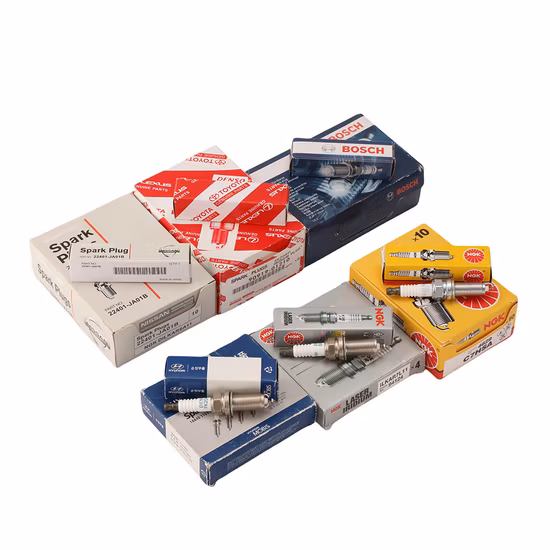Cowtotal Factory Auto Resistor Iridium Platinum Bujias velas de ignição para Denso Toyota Hyundai para Mazda Ford Renault Peugeot Nissan